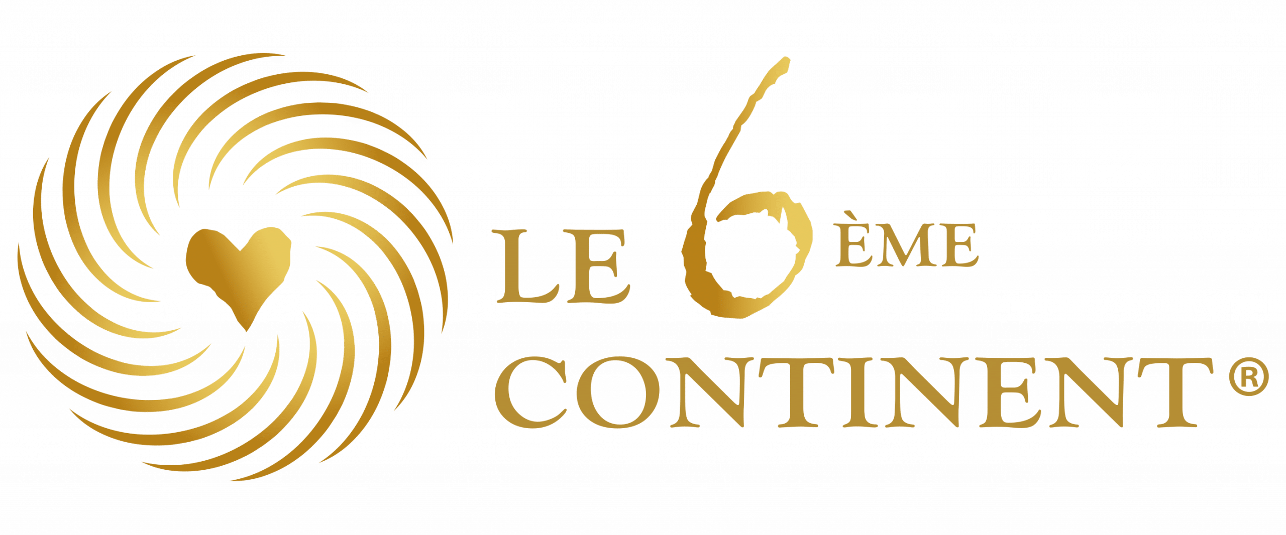 Logo officiel du Massage du 6e Continent – méthode holistique développée par la Fédération du Massage des 5 Continents